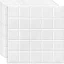 DEWOO Square White Peel and Stick Backsplash Tiles Self Adhesive Subway Checkered for Kitchen Bathroom Wall (10-Sheet,12"12")