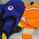 2 x Tigerdoe Fish Hats - Clown Tropical Fish Hat - Costume Hats - Under The Sea Party Hats (2 Pack) - Shark Hat - Blue Orange (Blue, S)