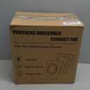 Bathroom Exhaust Fan with Light,11.8 In Panel,6000K 12W Square LED,141 CFM,0.7 Sones 4 Inches Duct 110V,Quiet Ventilation Exhaust Fan for Shower/Restroom/Office/Home (6000K Round LED)