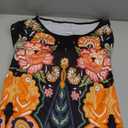 Summer Dresses for Women Casual Tshirt Short Sleeve Floral Sundress Beach Cover Ups with Pockets
Size -XL