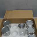 Yodecy 6 Pack 16 oz Wide Mouth Clear Mason Jars with Silver Metal Lids, Canning Jars for Overnight Oats, Food Storage, Dry Food, Snacks, Candies and More