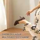 Womens Orthopedic Low Heel Loafers Comfortable Slip On Dress Shoes (11 Wide, Black)