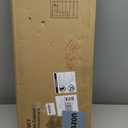 HITNET Bathroom Cabinet Freestanding, Small Bamboo Floor Cabinet, 4 Tier Single Door Sofa Side Table Storage Organizer, Space Saving Kitchen Cupboard, Natural