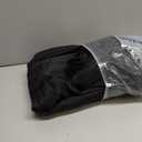 Surmente Black Table Skirt for Rectangle Tables-14ft Black Skirting for Teacher Desks, Weddings, Banquets, or Parties