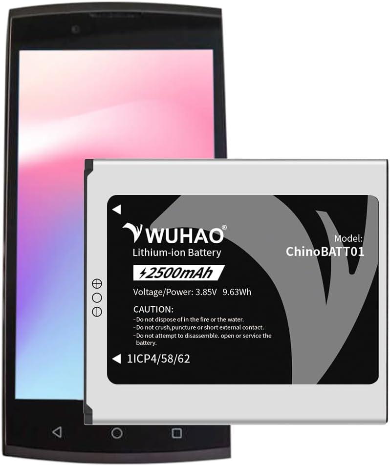 WUHAO Upgraded [2500mAh] for Unimax UMX U683CL U693CL Replacement Battery ChinoBATT01 Battery