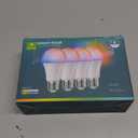 Smart Light Bulbs, WiFi & Bluetooth 5.0, Work with Alexa Google Assistant, App Control, Color Changing LED Bulb,E26 800LM Dimmable RGB Lights, Smart Home Lighting, Dimmable, 4Pack with Remote