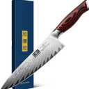 HOSHANHO 8 Inch Damascus Chef Knife, Professional Japanese Damascus Super Steel Kitchen Knife, Ultra Sharp Cooking Knife with Ergonomic G10 Handle