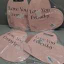 4 x Ylapagne 5 PCS Valentine's Day Handheld Flower Wrapping Box Heart Shaped Flower Tote Single Rose Bouquet Packaging Floral Boxes for Valentine's Day Mother's Day Wedding(Pink)