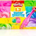 Play-Doh Super Stretch 12-Pack Playdoh Variety Kit, Kids Gifts, Popular Toys, Party Favors for Ages 8-12, Bulk Compound Packs
