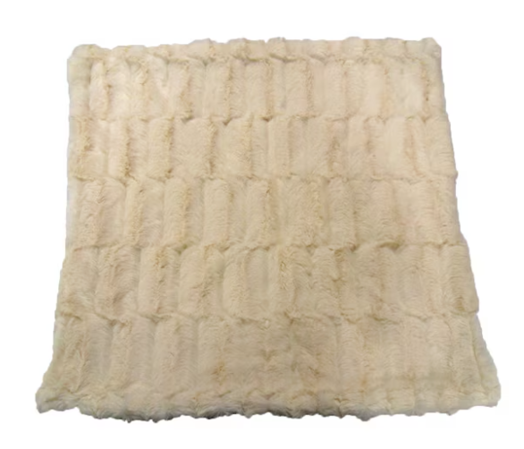 Allen Roth Ivory 2Pack Velvet Pillow Covers With Zipper