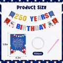 250 Anniversary Usa Banner, 250 Anniversary Usa Merchandise for Party Decorations, 4th of July Decorations, American 250th Independence Day Decorations for Memorial Day
