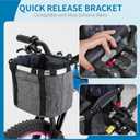 Bike Basket Accessories Compatible with Schwinn,Detachable and Waterproof,Hold Cell Phones, Snacks, Wallet,Fits Most Adult Bike Handlebars,1PC