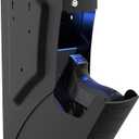 awesafe Biometric Gun Safe for Handgun & Pistol Safe, Quick Access Handgun Safe, Portable Small Car Gun Safe with Fingerprint, 4Button Keypad, KEY Access for Nightstand, Bedside,Vehicle