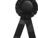 PATIKIL Blank Award Ribbon, 18 Pcs Rosette Ribbon Honorable Prize Recognition Ribbon for DIY, Party, Wedding, Competition, Sport, Black