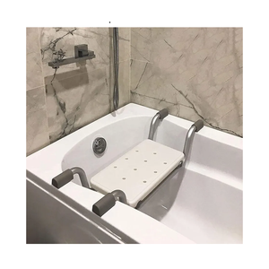 Heavy Duty Bath Bench Seat, Suspended Bath Tub Shower Chair Aluminum Alloy Bathtub Benches Bathing Seat for Elderly Adults Seniors Disabled or Injured, Length Adjustable Universal Fit, 330LBS Load