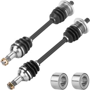 Front Left/Right CV Axle with Bearing for Arctic Cat 400/450/500/550/650/700 2006 2007 2008 2009-2014, Drive Half Shaft For 0502-813, 1502-345, 0502-812, 1502-344 (2*Front Axles+bearings)
