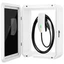 EV Charger Outdoor Enclosure, Universal Lockable Cover for EV Charging Stations, Heavy-Duty Metal Protective Guard for Installed Level 2 EV Chargers, Open-Air Design, L19.7 × W9.8 × H23.6