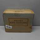 MIZGI Kids Velvet Hangers,Non-Slip Big Kids Hangers,14 Inch Hangers for Youth,Teen Clothes,Pack of 50White/Rosegold