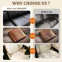 2 x 2025 New Advanced Leather Recoloring Balm,Beige Leather Repair Kit for Furniture,Leather Dye Filler,Couch Paint and Repair,Leather Color Restorer for Couches,Leather Scratch Remover for Car Interior