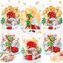 Fuutreo 50 Pcs Christmas Gift Bags 7.1x10.2 Inch Christmas Elf Plastic Bags with Handles Xmas Gnome Sealed Pouches for Winter Xmas Holiday Party Candy Gift Wrap Supplies Decoration(Elf)