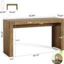 LITTLE TREE 63" Long Bar Table, Counter Height Pub Dining Table for 4-6, Modern Home Bar Unit, Rectangular High Top Table for Kitchen, Dining Room, Bistro, Balcony, 62.99" L x 19.68" W x 35.43" H