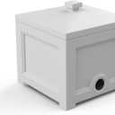 Mayne Inc 5858-W Fairfield Garden Hose White Storage Bin, White 
