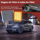 CA12813 Engine Air Filter and FP89 Cabin Air Filter kit Compatible with 2020-2026 Escape 2.5L Hybrid 2022-2026 Maverick 2.5L Hybrid 2021-2026 Corsair 2.5L Hybrid Replaces FA1948 CV12772