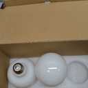 KGC LED Edison Globe Light Bulb, 2700K Warm White CRI 90, LED Filament Light Bulbs, 5.5W Equivalent to 60W, G30(G95) Dimmable 500LM E26 Medium Base, Milky Glass, Bathroom Vanity Mirror Light Pack of 3