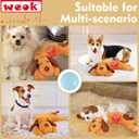WEOK Heartbeat Puppy Toy, Comfort Cuddler Pillow, Dog Anxiety Relief Calming Aid,Heartbeat Stuffed Toy for Dogs,Puppy Heartbeat Toy Sleep Aid,Dog Heartbeat Toy for Pet