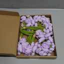 5 Bouquets Purple Ranunculus Artificial Flowers, 30 Pcs Silk Mini Faux Ranunculus Bouquet for Wedding, Bridal Shower, Centerpieces, and DIY Decorations