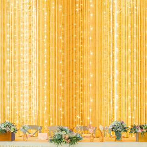 Twinkle Star 600 LED Window Curtain String Light for Wedding Party Home Garden Bedroom Outdoor Indoor Wall, White
