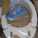Carex Elongated Hinged Toilet Seat Riser, Adds 3.5 Inches of Height to Toilet, 300 Pound Weight Capacity, Raised Toilet Seat