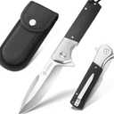 NedFoss BEAST Pocket Knife for Men, 4 inch D2 Steel Blade Folding Knife with Clip, G10 Handle, Safety Liner Lock, Heavy Duty Tactical Knife for Hiking Camping Gifts for Men Women