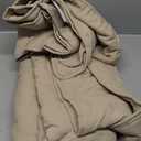 Lightweight Beige Comforter-68''x90'',Soft Microfiber Summer Quilt,Luxurious Warm Coverlet Comforter for All Seasons