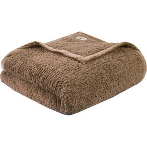 Woolrich Burlington Berber Blanket Super Soft, Cozy Lightweight Cover with Luxurious Velvet Binding, Modern Trendy All Season Bedspread Bedding-Set, Twin 66" W x 90" L Brown