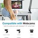 InnoGear Webcam Stand, Boom Arm Mount Stand for Logitech Webcam BRIO 4K C920 C920S C922 C922x C925e C930 NexiGo N60, 1/4"-3/8" and 3/8"-5/8" Screw for Blue Yeti Snowball Yeti Nano and Other Mics