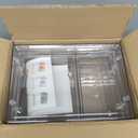 SNSLXH 4 Drawers Makeup Organizer - 4 Tier Makeup Storage, Cosmetics Organiser, Ideal for Cosmetic, with Drawers for Countertop, Bathroom, Office Supplies, Dresser Transparent Clear