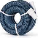 Pool Vacuum Hose With Swivel Cuff 1-1/2" Diameter 18FT Flexible Heavy Duty Pool Vacuum Cleaning Hose Perfect for Above&In Ground Swimming Pool