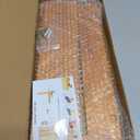 FRIADE PE Rattan Coat Rack Shelf Wall Mounted with 4 Hooks, Decorative Coat Hook Rack with Floating Shelf for Entryway, Nursery, Mudroom, Hallway, Kitchen, Office (Retro Brown)