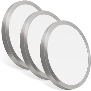 Energetic 5CCT Flush Mount Ceiling Light Fixtures, 26W LED Ceiling Lights for Bedroom, Kitchen, Bathroom, Hallway, 2700/3000/3500/4000/5000K, Super Slim, 11 Inch, Brushed Nickel Metal Ring, 3 Pack