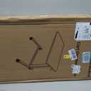 Vaunn Medical Pneumatic Adjustable Overbed Bedside Table with Wheels (Hospital and Home Use), 15"d X 30"w X 40.5"h