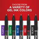 Sharpie S-Gel Gel Pens, Pearl White Body, Black Ink, Medium Point (0.7mm), 12 Count - For Journaling, Writing, Note-Taking, School, Office Supplies