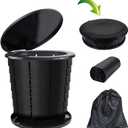 Portable Camping Toilet Bucket | Folding Retractable Potty for Adults With Bags | Outdoor Camp Boat Toilet