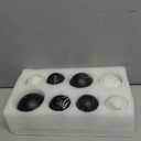 Creative Scents Black & White Small Set of 8 Marble Look Decorative Balls for Bowls  Decorative Orbs Spheres for Coffee Table Centerpiece, Dining Table, Living Room - Modern Bowl Fillers for Home