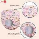 Joyo roy 4Pcs Plastic Diaper Covers for Girls Plastic Underwear for Potty Training Underwear for Girls Toddler Rubber Pants for Babies and Toddlers Cloth Diaper Cover Waterproof Training Pants 3T-4T