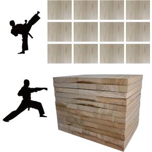 12pcs Taekwondo Karate Breaking Boards,17mm,13mm,9mm Thicknesses Breaking Boards Martial Arts,Wood Boards for Breaking,ata Taekwondo Rebreakable Boards Practice Performing for Adult.