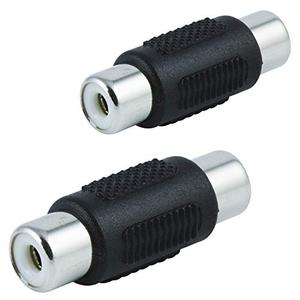 GE RCA Coupler Adapter, 2-Pack, Female-to-Female Connectors, Extend Length and Reach of RCA Cables, Audio Video Cable Extender Barrel, 33617