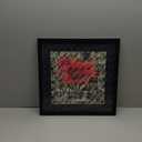 14x14 Picture Frame Black Solid Wood for Black Mat 10x10 Wall Mounting Square Poster Frames