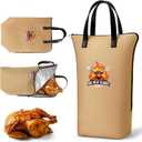 2 x AWEASROY 21'' BBQ Blanket for Resting Meat, Waterproof Oil-Proof(Brown)