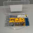 INCLY 510 PCS Drywall Anchors and Screws Assortment Kit, 255 Plastic Self Drilling Wall Anchors and 255 Philips Flat Head Screws, 6 Sizes Galvanized Screws and Wall Plug Bolts with Organizer Box